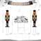 Glitzhome® 32"H Halloween Metal Nutcracker and HAPPY HALLOWEEN Yard Stake Set